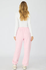 Pink Track Pants Elasticated Waist