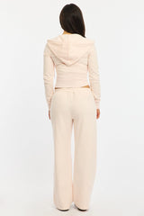 Pink Track Pants Wide Leg