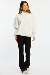 Grey Graphic Hoodie Sweater Long Sleeve