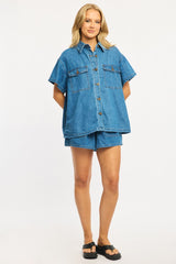 Denim Jacket Short Sleeve