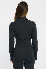 Black Active Jacket Long Sleeve