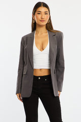Grey Oversized Blazer