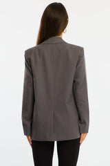 Grey Oversized Blazer
