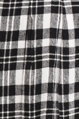 Check Pleated Skirt Mini Tennis