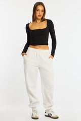 Grey Track Pants Elasticated Waist