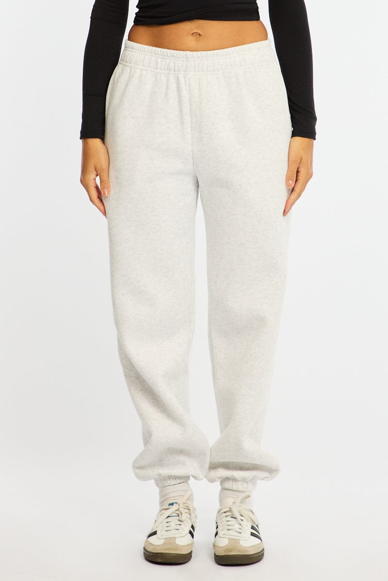 Grey Track Pants Elasticated Waist