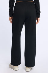 Black Track Pants Wide Leg
