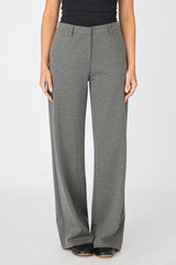 Grey Straight Leg Pants Ponte
