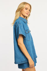 Denim Jacket Short Sleeve