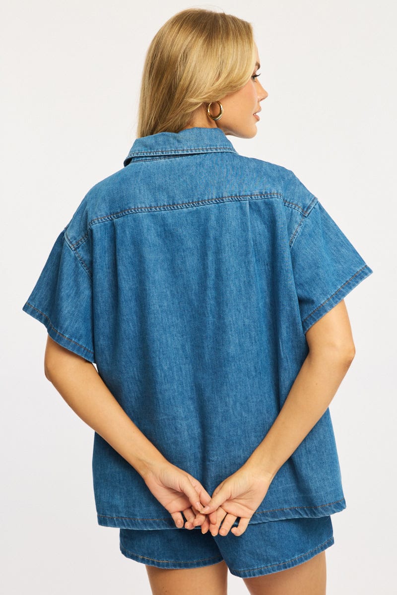 Denim Jacket Short Sleeve