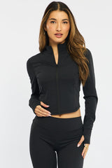 Black Active Jacket Long Sleeve
