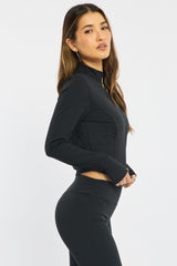 Black Active Jacket Long Sleeve
