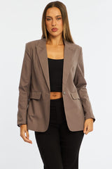 Brown Oversized Blazer